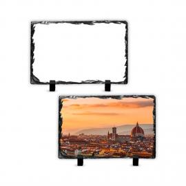 Rochas de Ardósia Decorativas Sublimáveis Quadradas | Várias Medidas em Brilho ou Fosco 15 cm X 20 cm