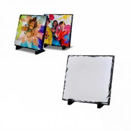 Rochas de Ardósia Decorativas Sublimáveis Quadradas | Várias Medidas em Brilho ou Fosco 20 cm X 20 cm