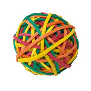 ELÁSTICOS PLUS OFFICE 105GR CORES SORTIDAS