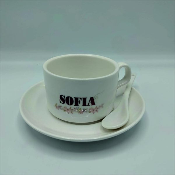 Conjunto Café - Chávena, Prato e Colher - Image 3