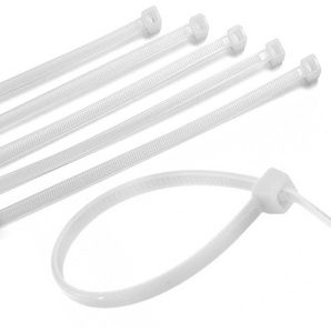 Abraçadeiras de Nylon 200 x 3.6mm Aigostar Brancas - Pack 40 unidades