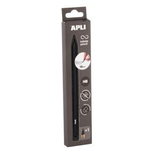 LÁPIS INFINITO APLI HB PRETO + RECARGA