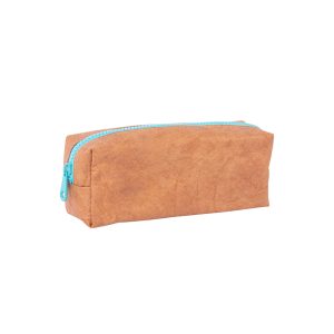 Estojo Kraft Apli com Fecho Azul Turquesa